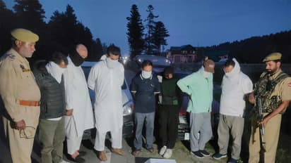 Apprehended individuals were brought to Police Station Heerpora (Photo/ Shopian Police)