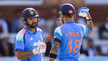 India's Rohit Sharma and Virat Kohli. (Photo/ANI)