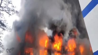 Massive fire breaks out in Maharashtra's Thane district in Bhiwandi (Photo/ANI)