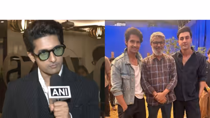 Ravie Dubey (L) Ravie Dubey with Ranbir and Nitish Tiwari (Photo/ANI/instagram/@ravidubey2312)