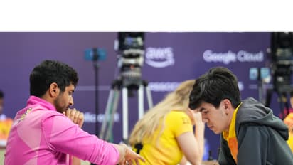 Vidit in action against Sindarov. (Photo: GCL)