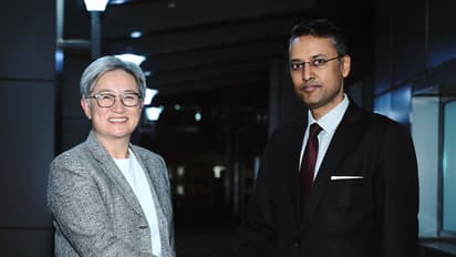 Australian FM Penny Wong arrives in India (Photo/X@MEAIndia)
