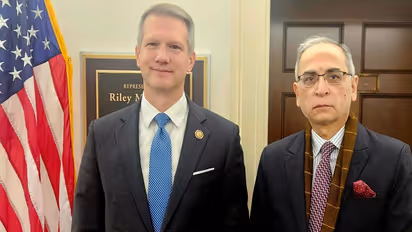Ambassador Kwatra with US Congressman Riley Moore (Photo/ X@AmbVMKwatra)