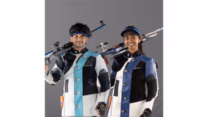 Parth Mane (L) and Elavenil Valarivan (R). (Photo: X/@Media_SAI)