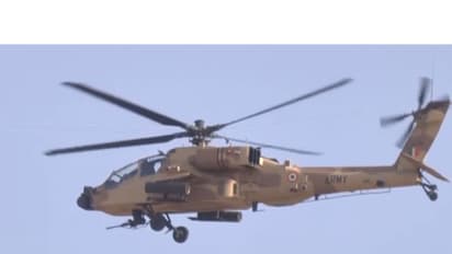 An Indian Army Apache attack helicopter (Photo/ANI)