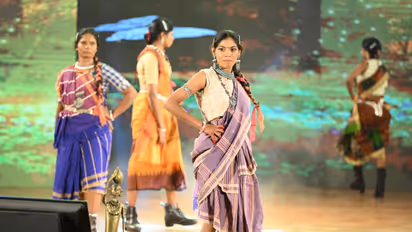 Surrendered Naxal women in Tribal fashion show (Photo/ANI)