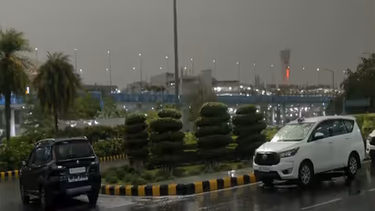 Rain lashed Delhi (Photo/ANI)