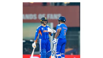 Abhishek Sharma and Sanju Samson. (Photo/ANI)