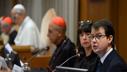 Anthropic co-founder Chris Olah at the Vatican (Photo/@VaticanNews)
