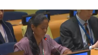 R Mythili, Counsellor (Legal Adviser) at India's Permanent Mission to the United Nations (Photo/X@Permanent Mission of India to the United Nations, New York)