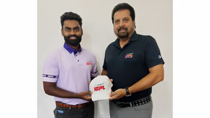 Indian golfer Arjun Prasad (L). (Photo: IGPL)