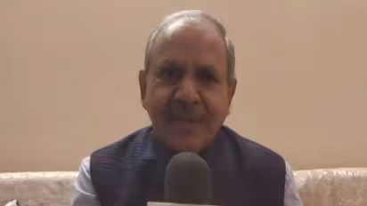 Girish Chandra Arya, All India Secretary of the Bharatiya Mazdoor Sangh (BMS) (Photo/ANI)