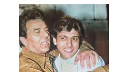 Actor Govinda with Dharmendra (Image source: Instagram/@govinda_herono1)