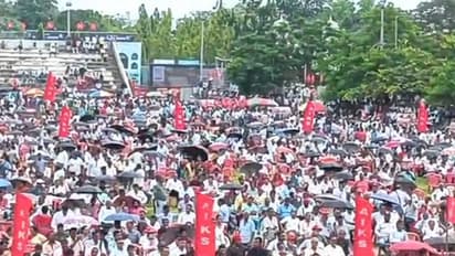 Visual from the AIKS rally in Agartala (Photo/ANI)