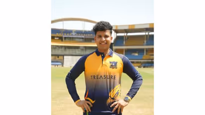 Ujjain Falcons cricketer Madhav Tiwari (Image: Ujjain Falcons media)