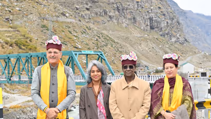 President Murmu during her visit to Atal Tunnel in Himachal Pradesh (Photo/ANI)