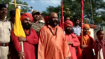 Chhari Mubarak, Lord Shiva’s sacred mace, leaves Srinagar Akhara (Photo/ANI)