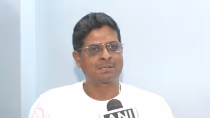 Ishan Kishan's childhood coach Uttam. (Photo: ANI)