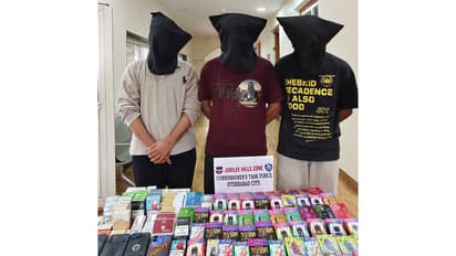 Accused persons with seizure made by police (Photo/ANI)