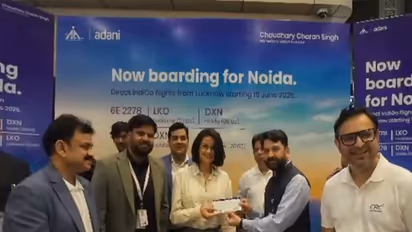 Actress Gul Panag travelled on the first flight between Lucknow and Noida (Photo/ANI)