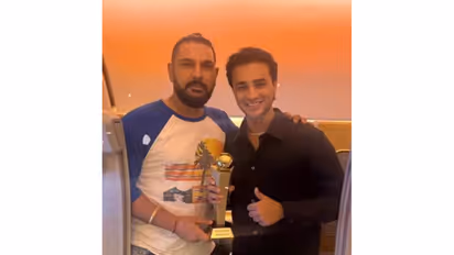 Yuvraj Singh with Abhishek Sharma (Photo: Instagram/Yuvraj Singh)