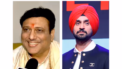 Actors Govinda and Diljit Dosanjh (Image source: ANI)