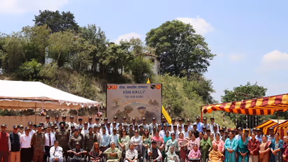 Indian Army holds ex-servicemen rally in Solan (Photo/@UBArea_IA)