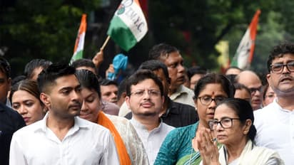 West Bengal CM Mamata Banerjee with TMC General Secretary Abhishek Banerjee (FilePhotoANI)