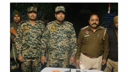 BSF recovers a drone, ICE, drug and pistol parts along the Ferozepur border (Photo/ANI)