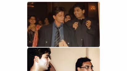 Karan Johar with Shah Rukh Khan, Aditya Chopra (Photo/Instagram@karanjohar)