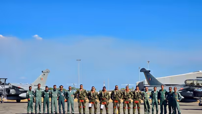 IAF Rafale contingent arrives in Australia for Exercise Pitch Black 2026 (Photo/X/@IAF_MCC)