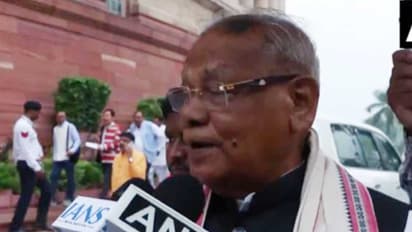 Jitan Ram Manjhi at BJP MPs' protest (Photo/ANI)