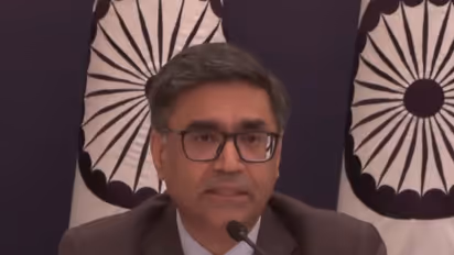 Foreign Secretary Vikram Misri addresses a special briefing in Paris (Photo/YouTube/MEA)