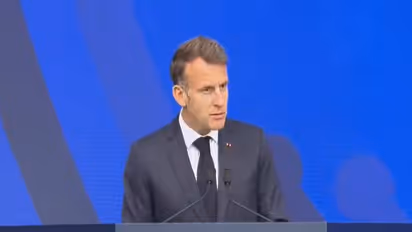French President Emmanuel Macron at 'Bharat Innovates' event (Photo/YouTube/MEA)