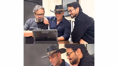 Salman Khan with 'The Revolutionaries' director Nikkhil Advani, actor Bhuvan Bam (Photo/Instagram@bhuvam.bam22)