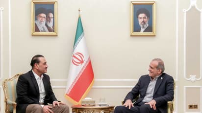 Iranian President Masoud Pezeshkian meets Pakistan Army Chief Asim Munir (Photo/president.ir/Official website of Iranian President)