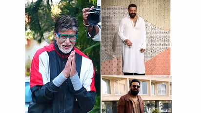 Amitabh Bachchan, Sanjay Dutt and Prabhas (Photo/ANI)
