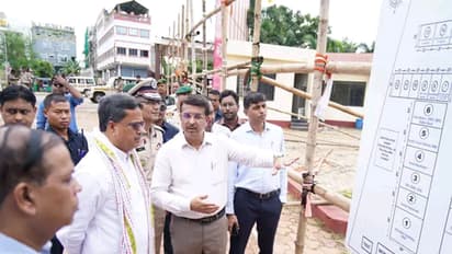 Tripura Chief Minister Manik Saha with officials (Photo/ Tripura CMO)