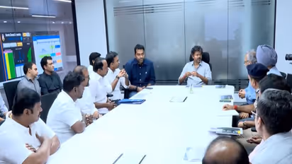 Tamil Nadu CM Vijay reviews northeast monsoon preparedness at GCC headquarters (Photo/Dipr)