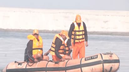 Rescue operations underway in Brahmaputra (Photo/ANI)
