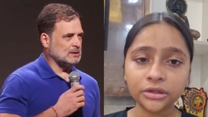 Congress leader Rahul Gandhi and Nishu Aazad (Photo/ANI)