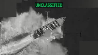 Screengrab of footage of US strikes on vessel in international waters (Photo: X@Southcom)