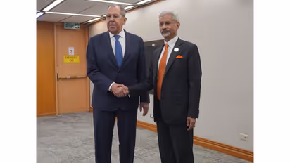 External Affairs Minister S Jaishankar with Russian Foreign Minister Sergey Lavrov (Photo/X@DrSJaishankar)