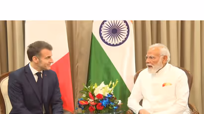 PM Modi with French President Emmanuel Macron (Photo/ANI)