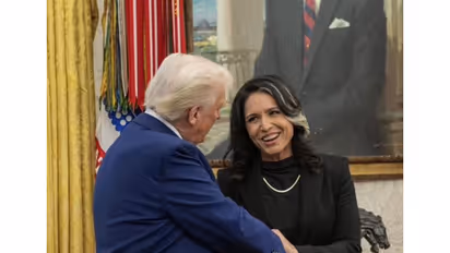 Tulsi Gabbard with US President Donald Trump (File Photo/@TulsiGabbard)