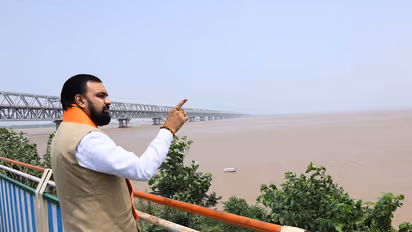 Bihar CM Samrat Choudhary inspects rising Ganga water level (Photo: x/@samrat4bjp)