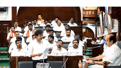 Tamil Nadu Assembly moves a resolution opposing the Centre’s FCRA Amendment Bill which was unanimously passed by the House, in Chennai. (Photo: ANI)