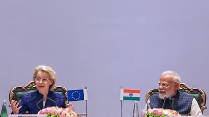 Prime Minister Narendra Modi and European Commission President Ursula von der Leyen (File Photo/ANI)