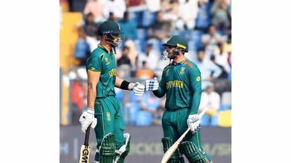 Aiden Markram and Quinton de Kock. (Photo: ANI)