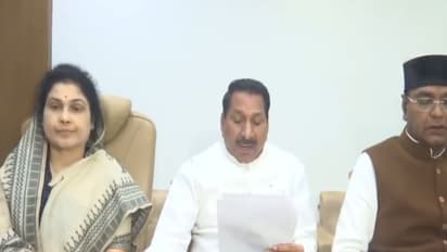 MP Minister Edal Singh Kanshana is addressing the reporters (Photo/ANI)